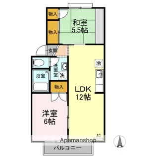 ルミエール22 C棟【2階】の間取り