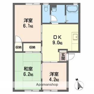ファミール川原【1階】の間取り