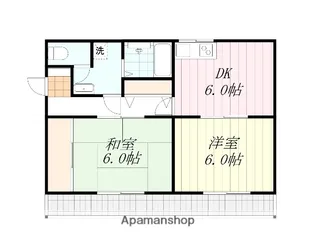 コーポ雅【4階】の間取り