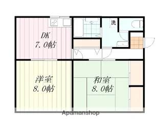 コーポ雅【2階】の間取り