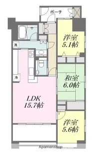 アルファステイツ市駅前【11階】の間取り