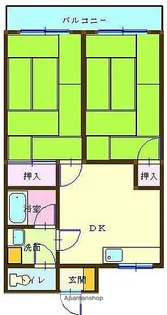第5サンテラス吉田【2階】の間取り