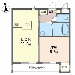 グランマスト松山【3階】の間取り
