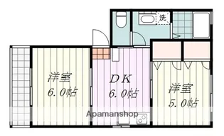 CABIN【202号室】の間取り