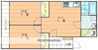 緑風館山西町【3階】の間取り