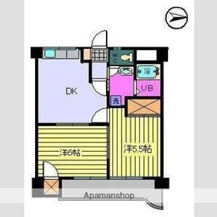 ノイシュロス久万ノ台【5階】の間取り