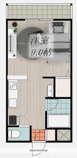 グランデュア宮田【105号室】の間取り