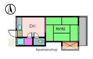 コーポ竹原【1階】の間取り
