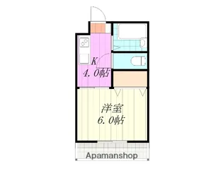 山野ハイツ【2階】の間取り