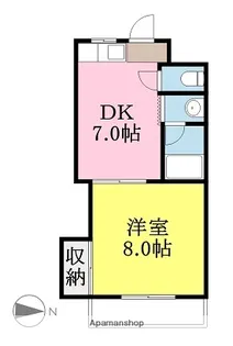五十鈴マンション【305号室】の間取り