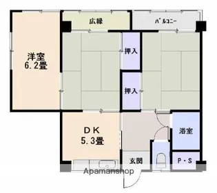 伊予鉄古町ビル【307号室】の間取り