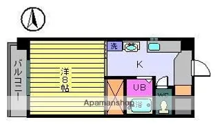 ピュアジュネスM−J−K【4階】の間取り