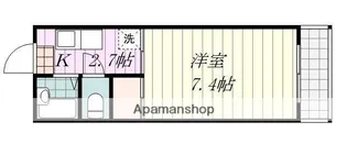オクトワール松山土居田東館【4階】の間取り