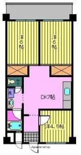 第87杉フラット【5階】の間取り