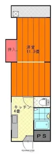 第7みのりハイツ愛光【307号室】の間取り
