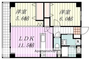 トロワ・ヴォヌール【3階】の間取り