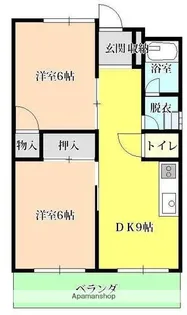 つるいマンション【301号室】の間取り