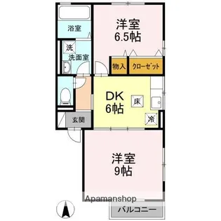 リビングタウン高岡 A棟【1階】の間取り