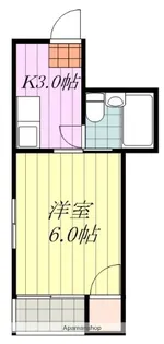 コーポ此花【6号室】の間取り