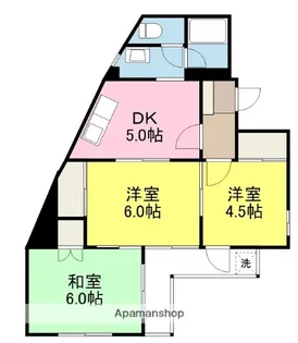 浅井マンション【1階】の間取り