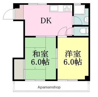 コーポ若藤【303号室】の間取り
