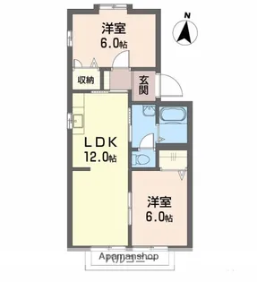 ハーモニー16 A棟【2階】の間取り