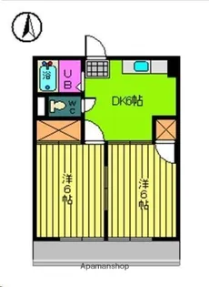 第13杉フラット【5階】の間取り