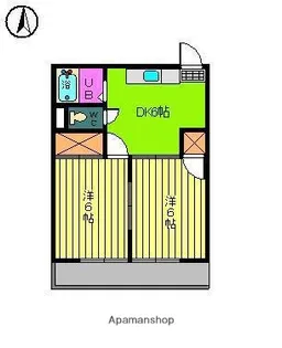 第13杉フラット【4階】の間取り