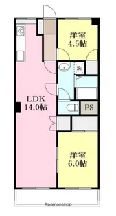 緑風館中央【2階】の間取り