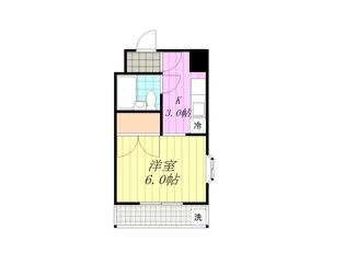 富士ハイツ【4階】の間取り