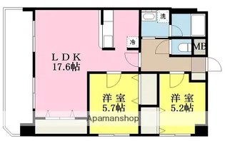 ウィステリアハイツ【4階】の間取り