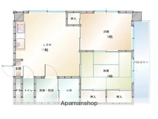 グランドハイム森松【301号室】の間取り