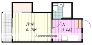 コーポ樋又B棟【115号室】の間取り
