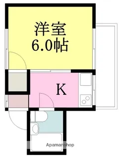 土居田コーポ【1階】の間取り