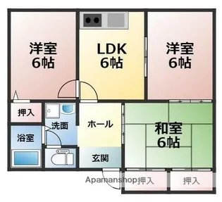 ディアス播磨台【2階】の間取り