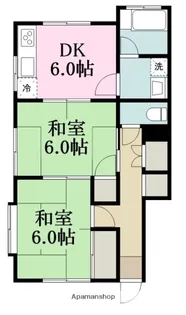 コーポ平岡【1階】の間取り