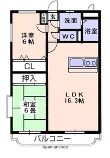 プチシャンス【3階】の間取り