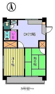 メゾン宝【4階】の間取り