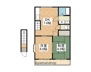 今村コーポ【2階】の間取り