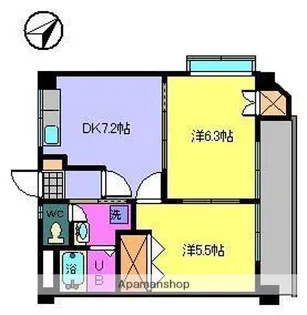 ジョイフラットⅢ【402号室】の間取り