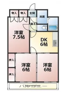 3DKの間取り画像