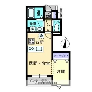 BELLE LEAD朝生田【102号室】の間取り