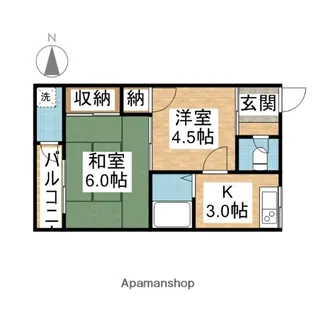 レジデンス大森【4階】の間取り
