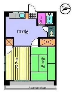 ひかりハイム【1階】の間取り