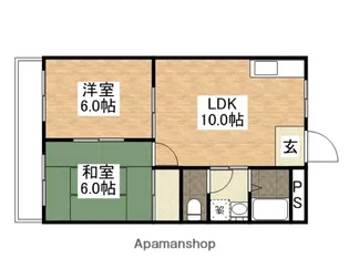 第三井上ビル【4階】の間取り