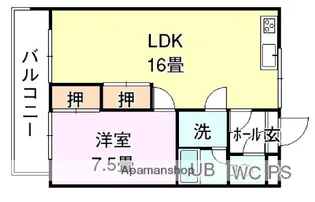 第7ゴトービル【5階】の間取り