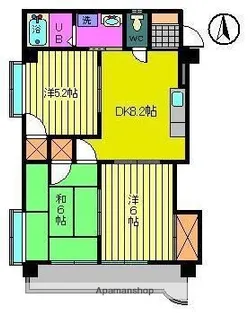 レジデンスM−1【4階】の間取り