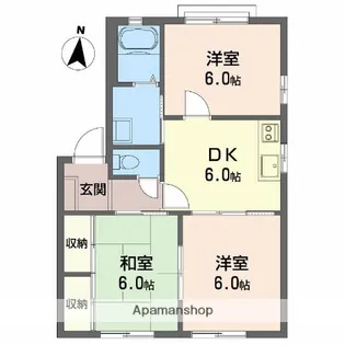 グランシードあい C棟【1階】の間取り