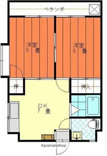 コスモリヴェール朝生田【3階】の間取り