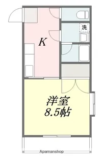 グローバル道後【1階】の間取り